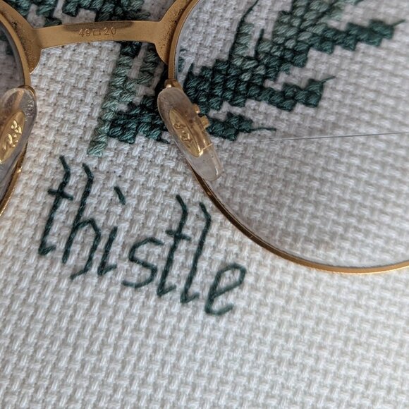 Ray Ban RB3545V 2913 Gold Grey Round Modern Eyeglasses FRAMES 49 20 140 & Case - Picture 8 of 10